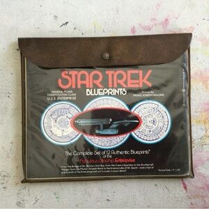 Star Trek Blueprint Set with Brown Case